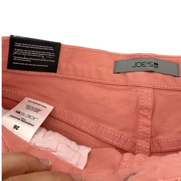 Joe's Jeans Easy Denim Shorts Rose Size 26 NWT $168 MSRP - Picture 3 of 6
